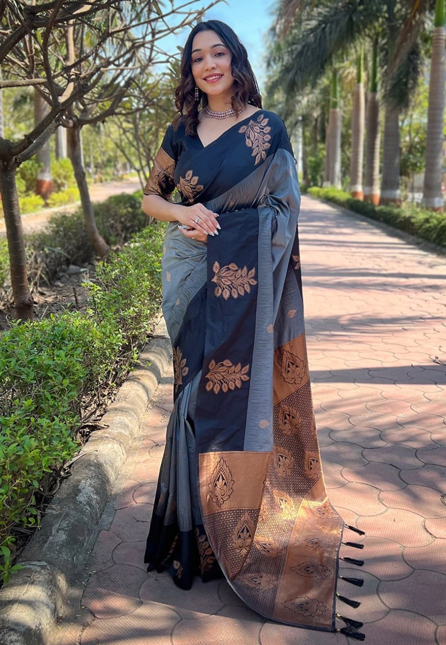 Banarasi Soft Silk Saree with Rich Zari Weaving – Perfect for Weddings & Festive Wear