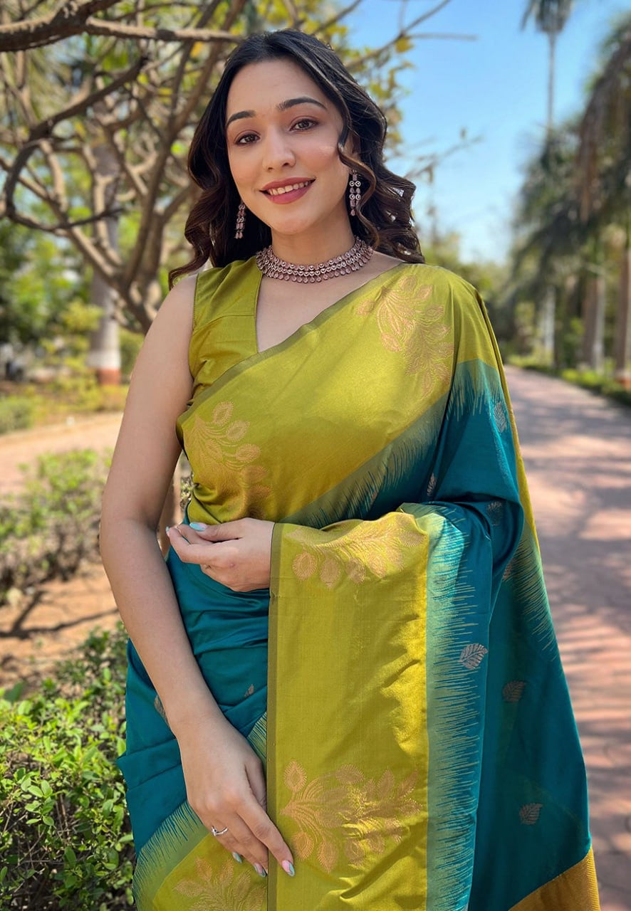 Banarasi Soft Silk Saree with Rich Zari Weaving – Perfect for Weddings & Festive Wear