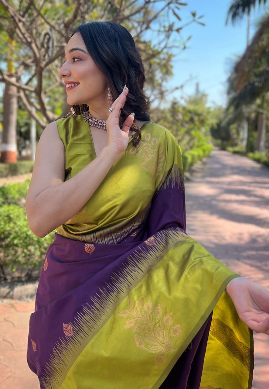 Banarasi Soft Silk Saree with Rich Zari Weaving – Perfect for Weddings & Festive Wear