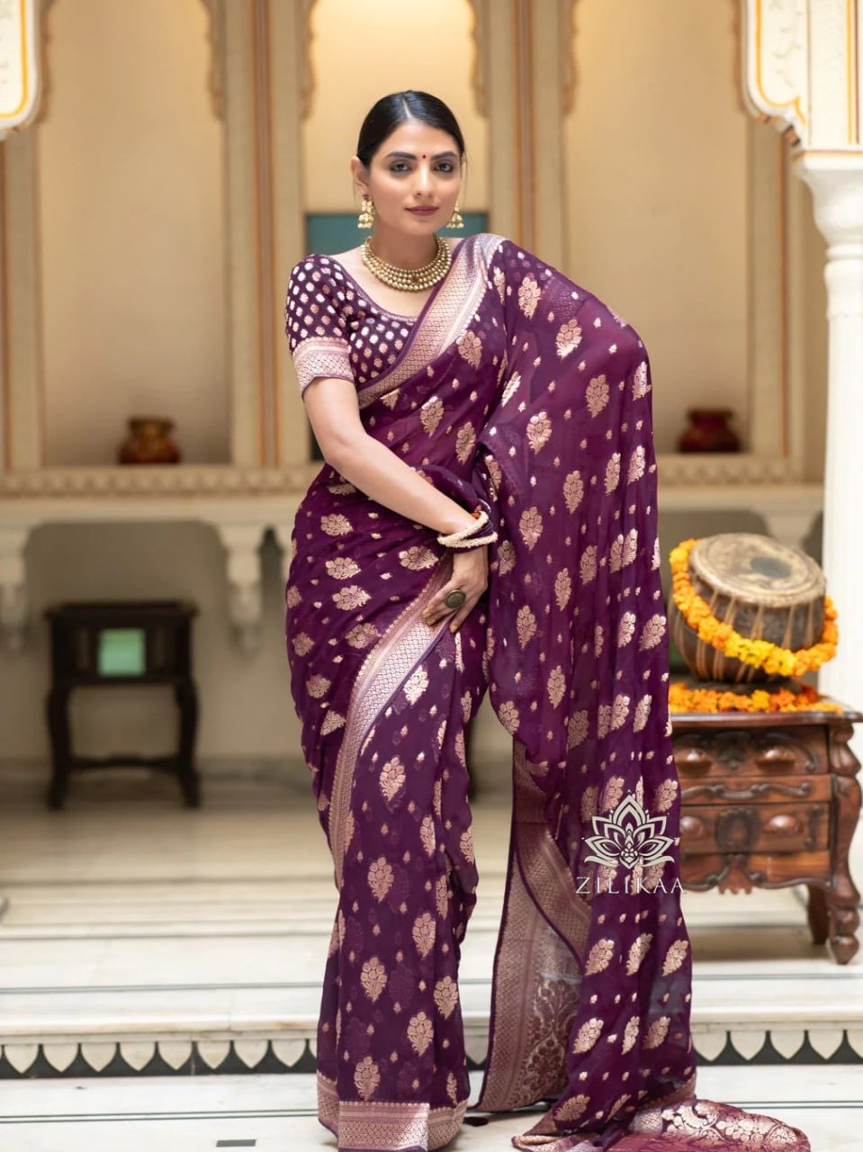 Zilikaa Banarasi Silk Saree Collection