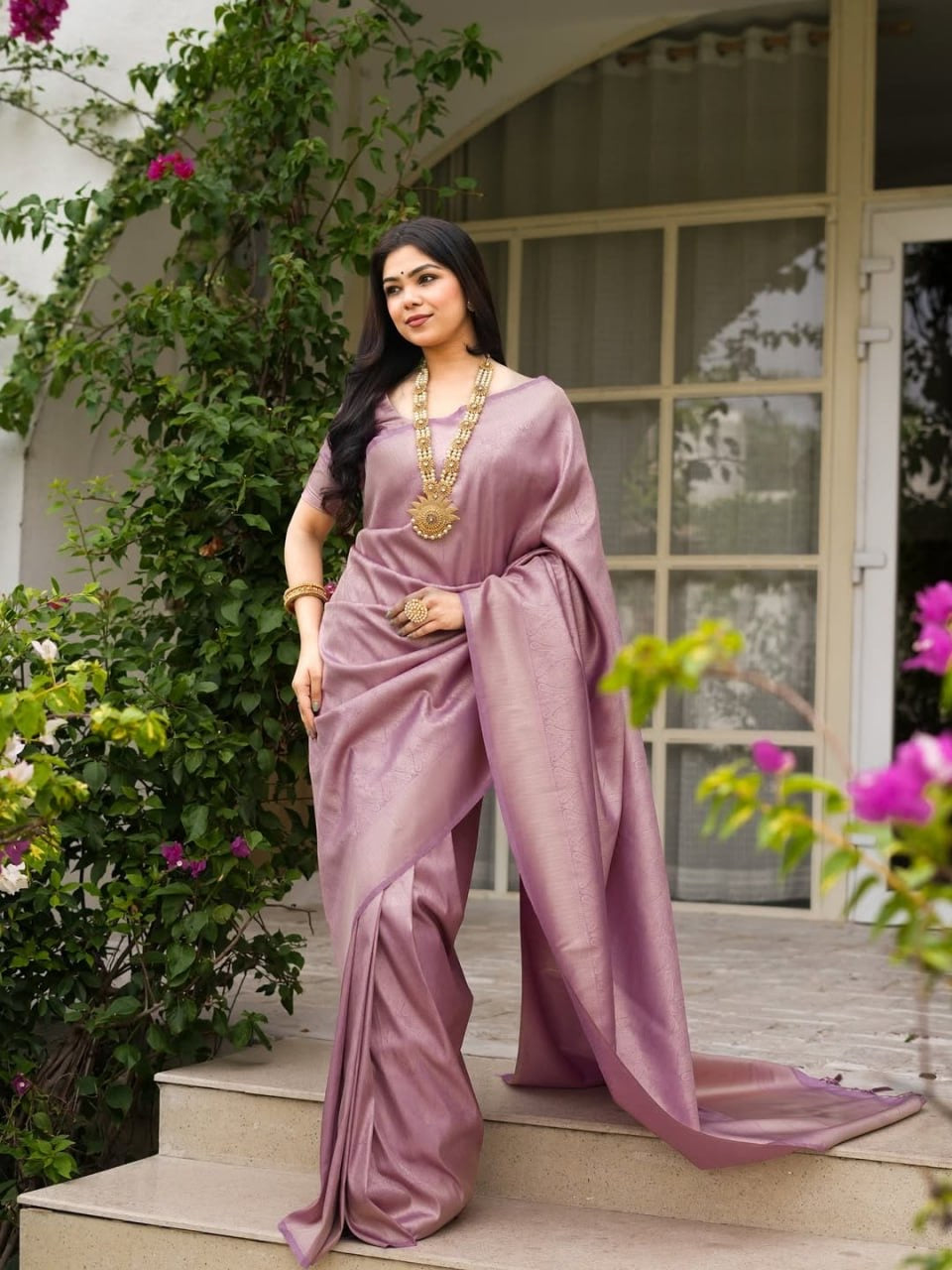 Elegant Banarasi Soft Silk Saree with Blouse – Jiya Creation 45221