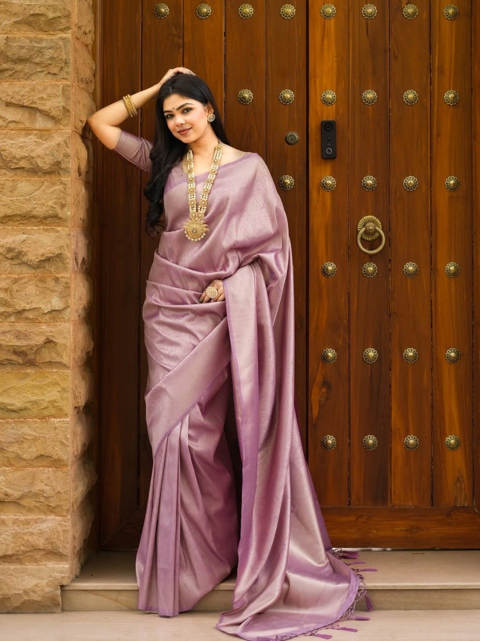 Elegant Banarasi Soft Silk Saree with Blouse – Jiya Creation 45221