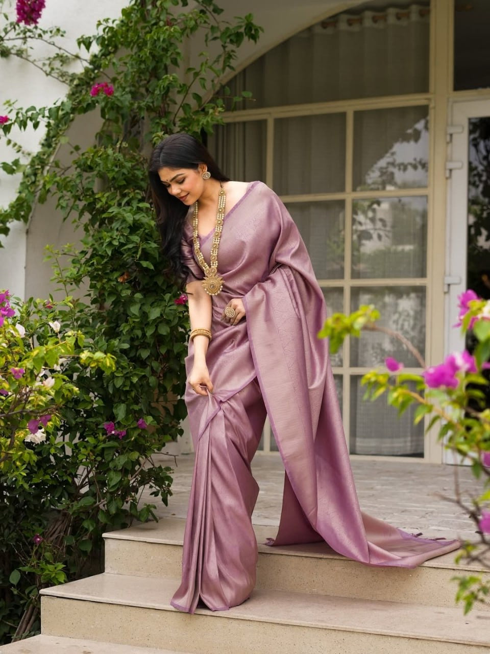 Elegant Banarasi Soft Silk Saree with Blouse – Jiya Creation 45221