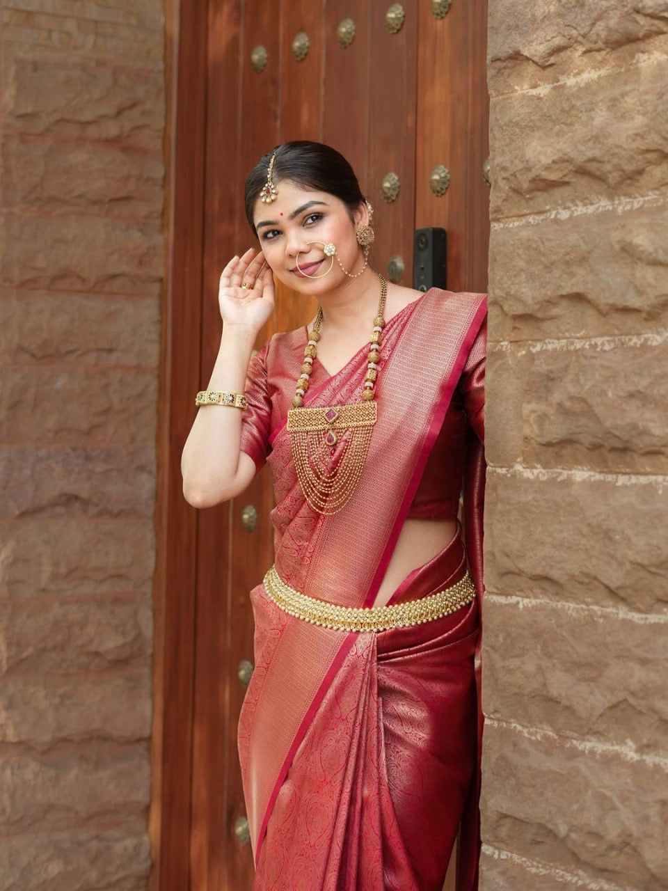 Elegant Banarasi Soft Silk Saree with Blouse – Jiya Creation 45221