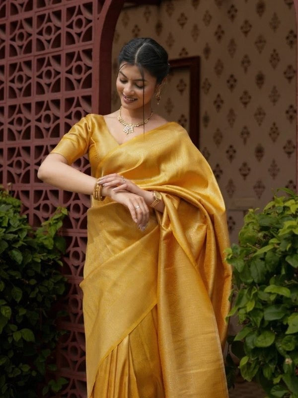 Elegant Banarasi Soft Silk Saree with Blouse – Jiya Creation 45221