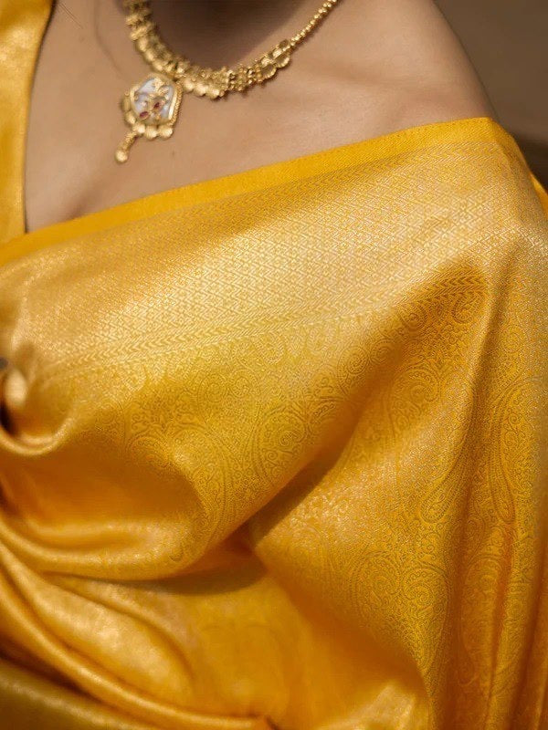 Elegant Banarasi Soft Silk Saree with Blouse – Jiya Creation 45221