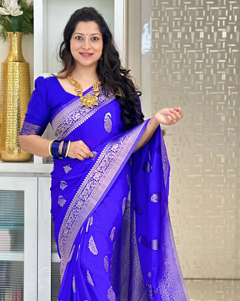 Premium Banarasi Silk Saree Collection – Elegant Zari Weaving