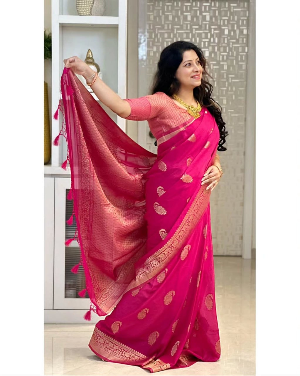 Premium Banarasi Silk Saree Collection – Elegant Zari Weaving
