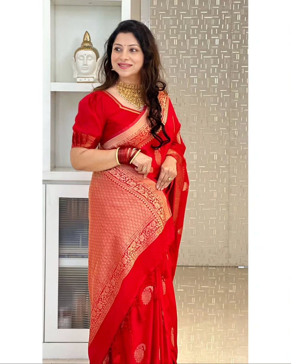 Premium Banarasi Silk Saree Collection – Elegant Zari Weaving