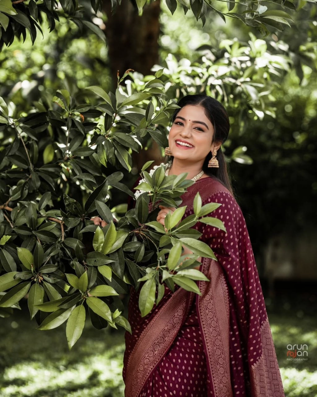Wine Banarasi Silk Saree with Antique Zari Buti and Rich Paisley Border