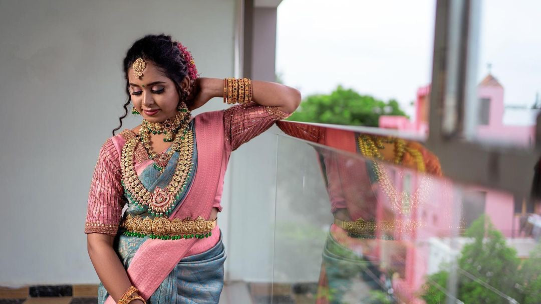 Graceful Pastel Kanjivaram Silk Saree